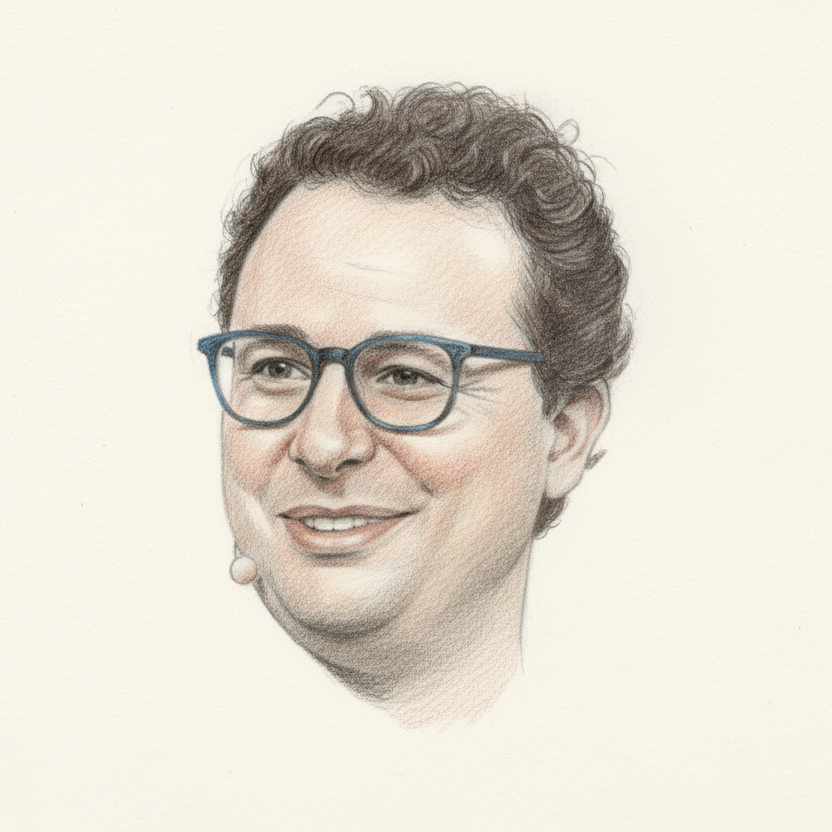 Dario Amodei — color pencil portrait