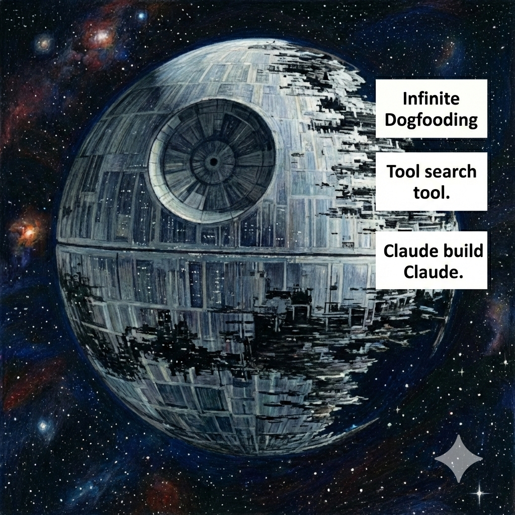 Death Star — Infinite Dogfooding, Claude build Claude