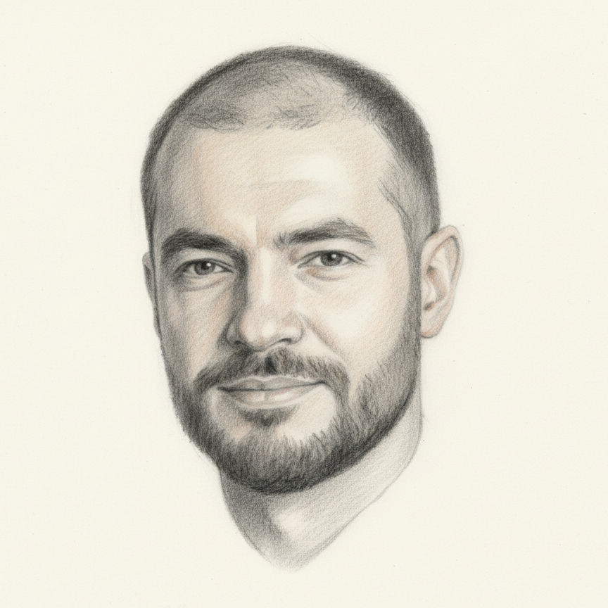 Ilya Sutskever — color pencil portrait